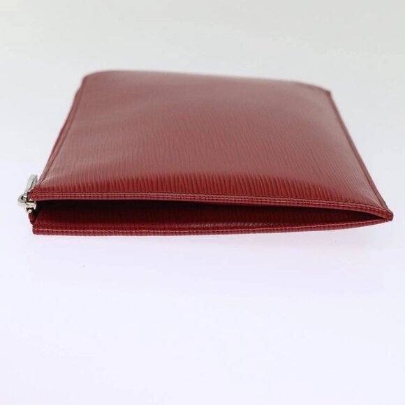 LOUIS VUITTON Epi Pochette Jules PM Clutch Bag Red Car Mine - Picture 4 of 16
